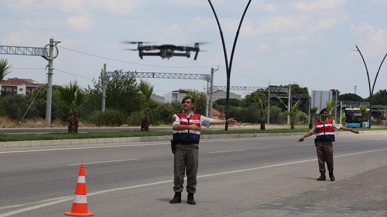 Yurt genelinde insansız hava araçları ile trafik ve asayiş denetimi