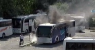 15 Temmuz Demokrasi Otogarı'nda otobüs yangını paniği