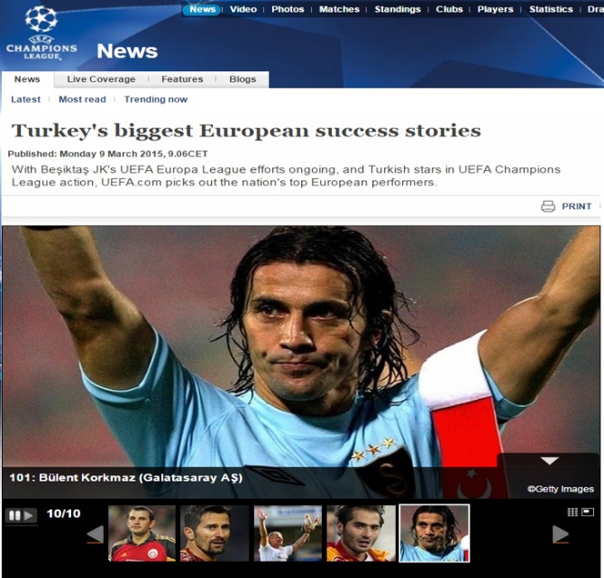 UEFA Türkiye'den 'İlkler' ve yıldızları bir bir listeledi