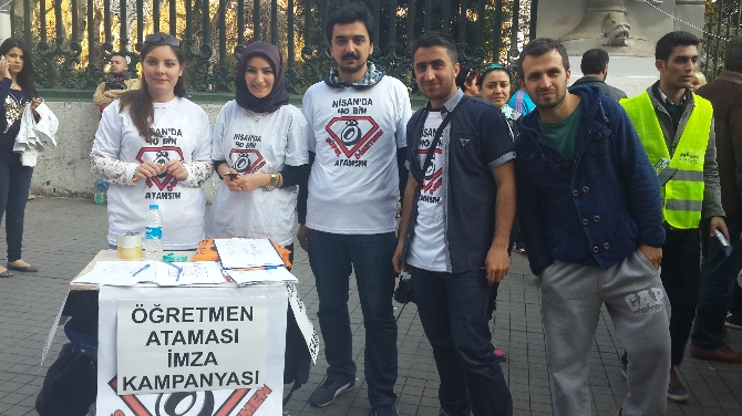 Atama bekleyen öğretmen adayları imza kampanyası başlattı