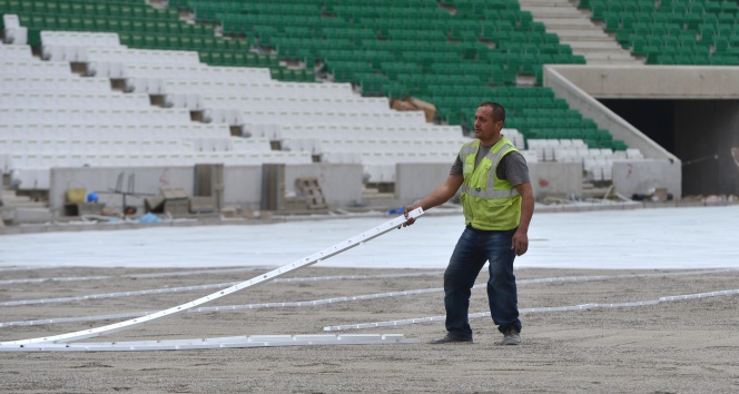 Timsah Arena’da zemin çalışmalarında sona gelindi