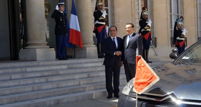 Çin Başbakanı Li Keqiang, Hollande ile görüştü