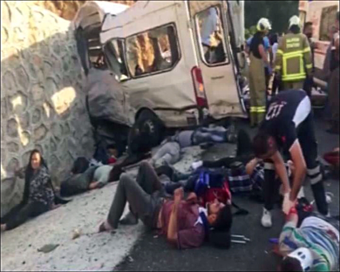 11 mültecinin öldüğü kaza sonrası kamerada