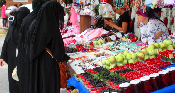 6 asırlık çınara Arap turist akını