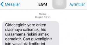 Emniyetten dönüş için uyarı mesajı