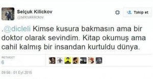 O tweet’i atan doktor görevden uzaklaştırıldı