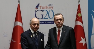 Erdoğan, Fransa Dışişleri Bakanı ile görüştü