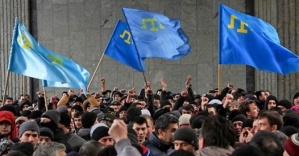 Kırım Türkleri Rusya’yı protesto etti