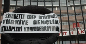 CHP Genel Merkezi önünde protesto