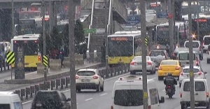 İstanbul’da beklenen kar yağışı başladı