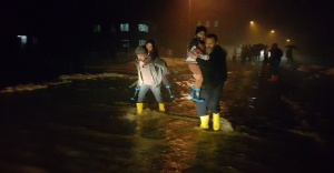 Düzce’de Köyü su bastı