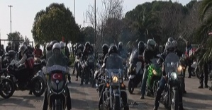 Motosikletliler Bağdat Caddesi’ndeki tecavüzü protesto etti