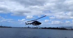 Helikopter denize çakıldı!
