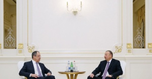 Aliyev Rus Dışişleri Bakanını kabul etti