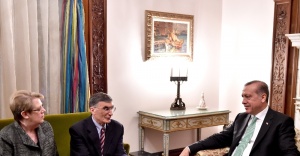 Erdoğan Aziz Sancar ve eşini kabul etti