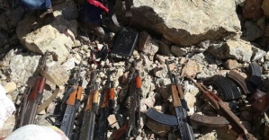PKK’ya ait çok sayıda silah ve mühimmat ele geçirildi