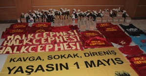 1 Mayıs’ta ele geçirilenler teşhir edildi