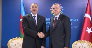 Erdoğan, Aliyev ile görüştü