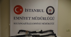 İstanbul’da çuvaldan 10 adet silah çıktı