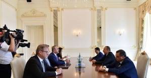 Çavuşoğlu Aliyev’le görüştü
