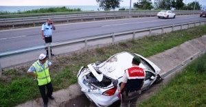 Ünye’de trafik kazası: 1’i ağır 5 yaralı