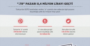 İnternette &#039;.tr&#039; pazarı 8,4 milyon lirayı geçti