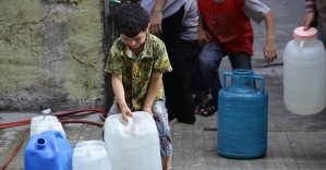 Halep'te su şebekesinin yüzde 80'i hizmet dışı
