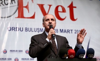 Başbakan Yardımcısı Kurtulmuş: PKK'dan yaka silken Kürt kardeşlerimiz 'evet'le hadlerini bildirecek