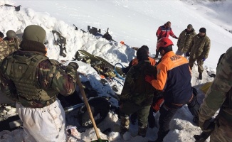 Tunceli'de düşen helikopterin enkazında çalışmalar tamamlandı