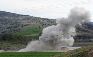 Ağrı'da yola tuzaklanan patlayıcılar imha edildi