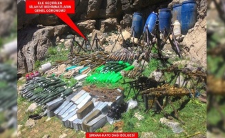 Şırnak&#039;ta 8 mağarada PKK’nın çok sayıda silahı ele geçirildi
