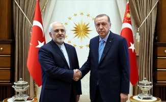 Cumhurbaşkanı Erdoğan, İran Dışişleri Bakanı Zarif'i kabul etti
