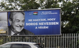 Macaristan'da Soros afişli hükümet kampanyası