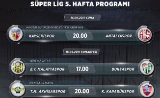 Süper lig'de 5. hafta heyecanı