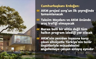 Cumhurbaşkanı Erdoğan Yeni AKM Projesi'ni tanıttı