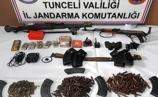 Tunceli'de çok sayıda mühimmat bulundu