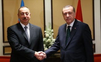 Cumhurbaşkanı Erdoğan, Azerbaycan Cumhurbaşkanı Aliyev'le görüştü