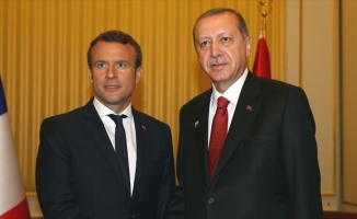 Cumhurbaşkanı Erdoğan ile Macron Afrin'i görüştü
