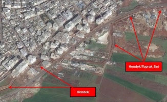 Teröristler hendekleri Afrin halkına kazdırdı