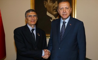 Cumhurbaşkanı Erdoğan, Aziz Sancar'ı kabul etti