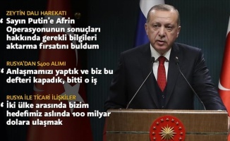 Cumhurbaşkanı Erdoğan: S400 konusunda anlaşmamızı yaptık ve bu defteri kapadık