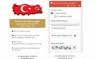 Seçmen sorgulama mobil uygulaması hizmette