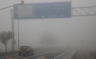 Bolu Dağı’nda yoğun sis etkili oluyor