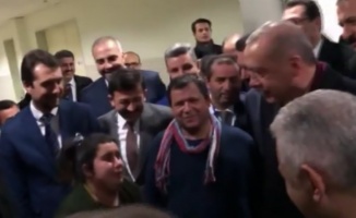 Erdoğan ile vatandaş arasında güldüren sohbet