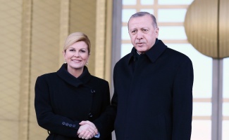 Erdoğan, Kitaroviç’i resmi tören ile karşıladı