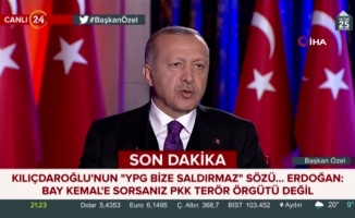 Cumhurbaşkanı Erdoğan’dan Kılıçdaroğlu’na YPG tepkisi