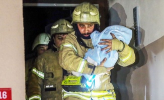 Güngören&#039;de 5 katlı binada yangın: 4&#039;ü çocuk 16 kişi kurtarıldı