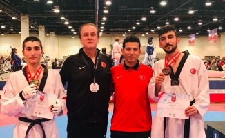 Milli taekwondoculardan ABD’de 4 altın madalya