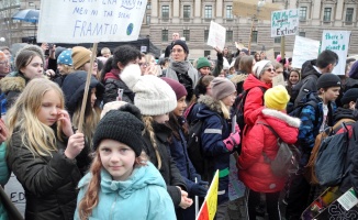 Stockholm’de iklim değişikliği protestosu