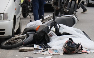 Beton mikserinin çarptığı motosikleti kadın hayatını kaybetti